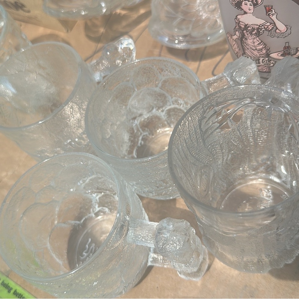 Flintstone Glass Mugs Set